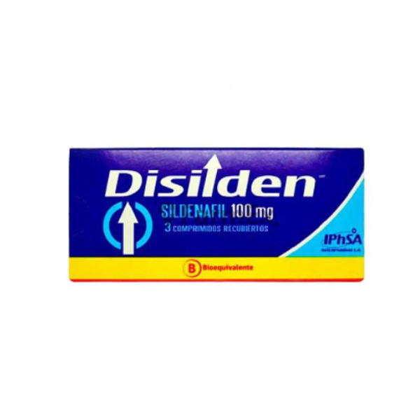 Disilden Sildenafil 100 mg x 3 comprimidos (Interpharma)