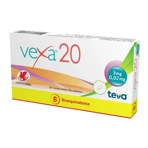 VEXA 20 COMPRIMIDOS RECUBIERTOS