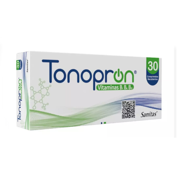 TONOPRON FUERTE CON VITAMINA B12 GRAGEAS