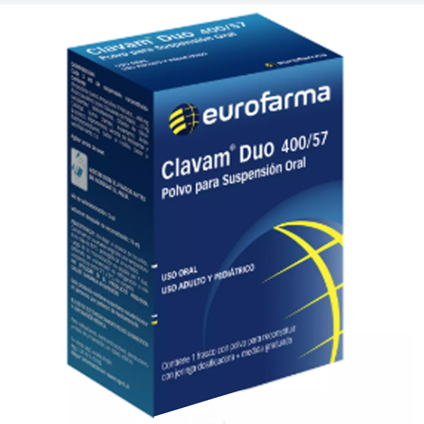 CLAVAM DUO 400/57 POLVO PARA SUSPENSIÓN ORAL