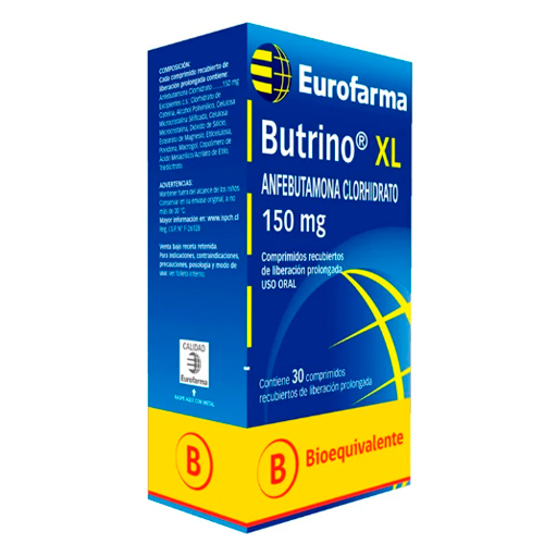 BUTRINO XL COMPRIMIDOS RECUBIERTOS DE LIBERACIÓN PROLONGADA 150 mg