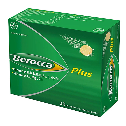 BEROCCA PLUS COMPRIMIDOS EFERVECENTES