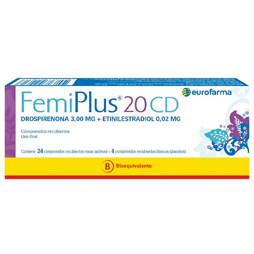 FEMIPLUS-20 CD COMPRIMIDOS RECUBIERTOS