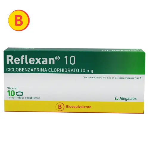 REFLEXAN COMPRIMIDOS RECUBIERTOS 10 mg