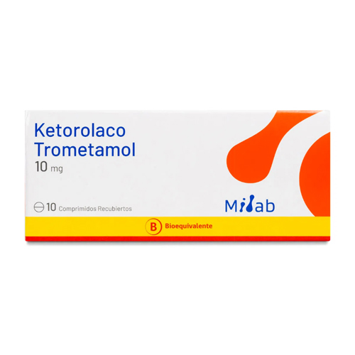 KETOROLACO TROMETAMOL COMPRIMIDOS RECUBIERTOS 10 mg