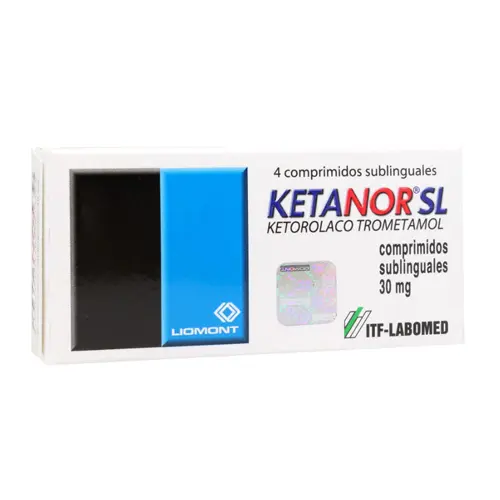 Ketanor SL 30Mg X 4 Comprimidos Sublinguales (ITF Labomed)
