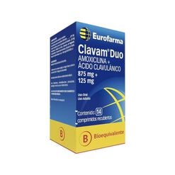 CLAVAM DUO  875/125 COMPRIMIDOS RECUBIERTOS