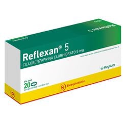 REFLEXAN 5 COMPRIMIDOS RECUBIERTOS 5 mg (Ciclobenzaprina clorhidrato)
