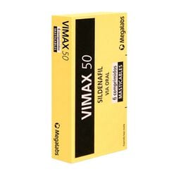 Vimax 50 mg 6 Comprimidos Masticables