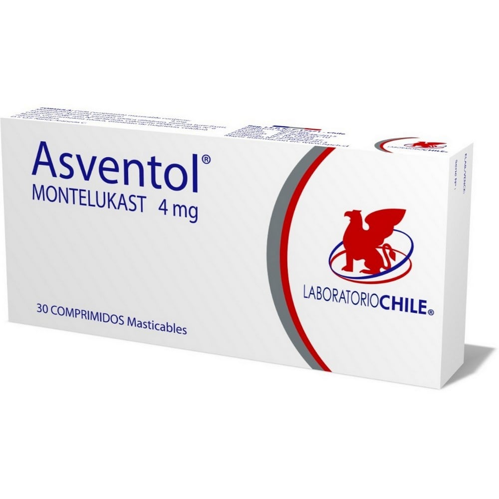 Asventol Montelukast 4 mg 30 Comprimidos