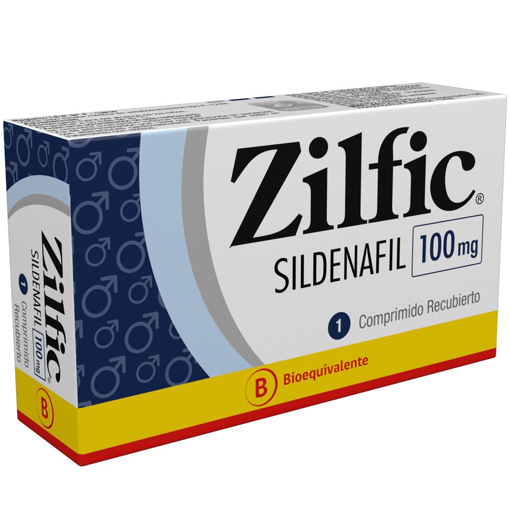 Zilfic Sildenafil 100 mg 1 Comprimido Recubierto