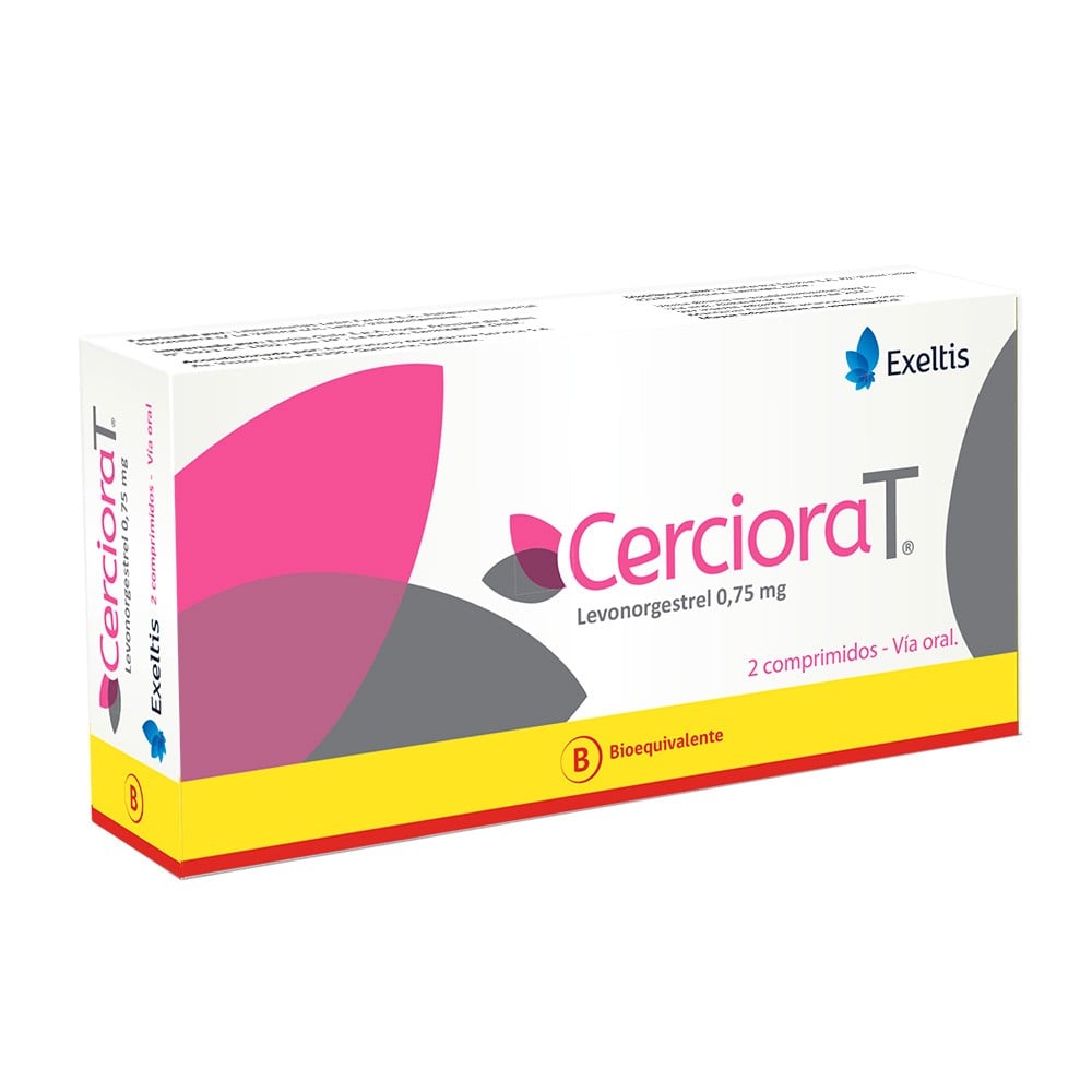 Cerciora T Levonorgestrel 0,75 mg 2 Comprimidos