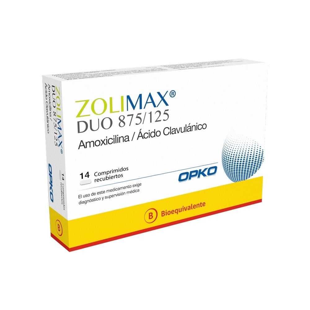 ZOLIMAX DUO 875/125 COMPRIMIDOS RECUBIERTOS