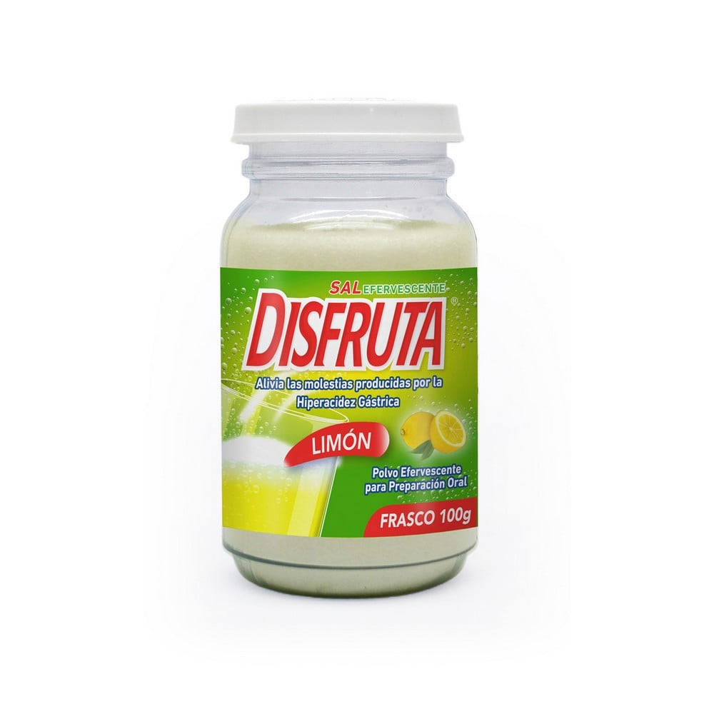 Disfruta Sal Efervescente Limón Polvo Para Preparación Oral 100 gr