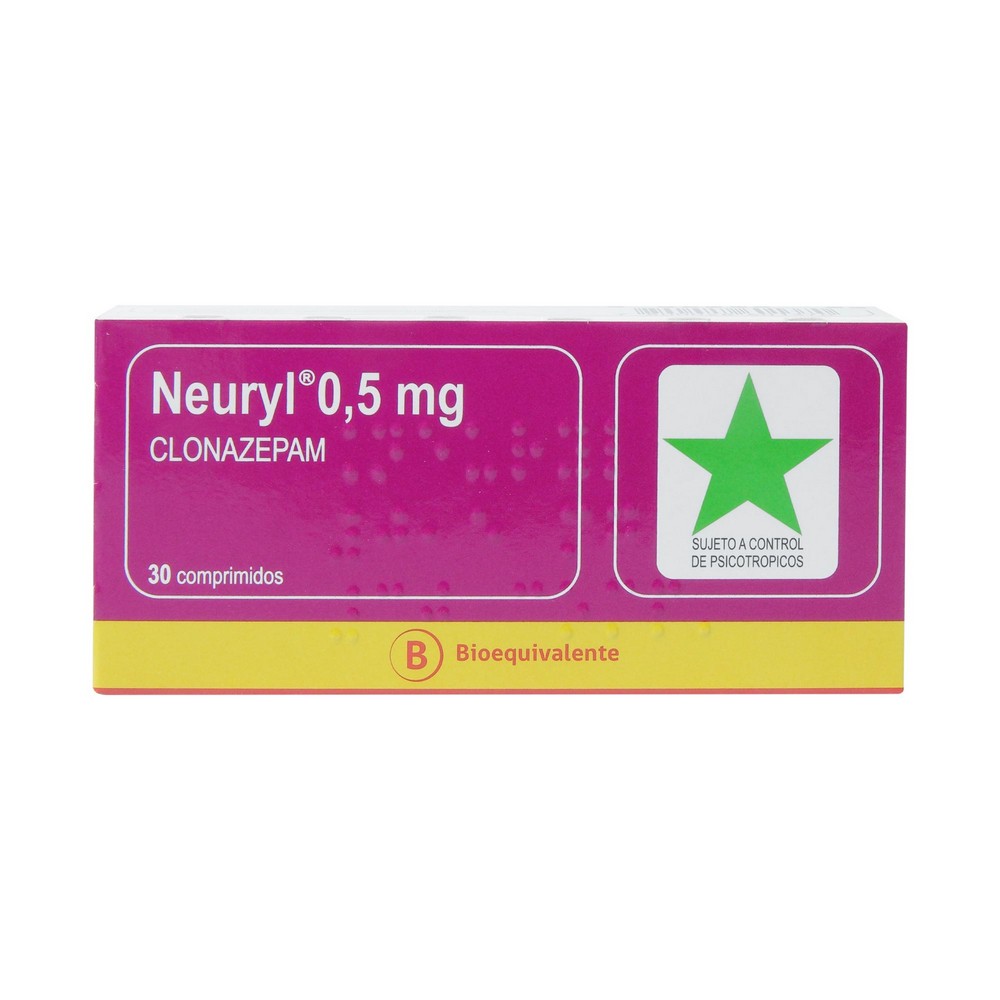 NEURYL PLUS COMPRIMIDOS BUCODISPERSABLES 0,5 mg (CLONAZEPAM)