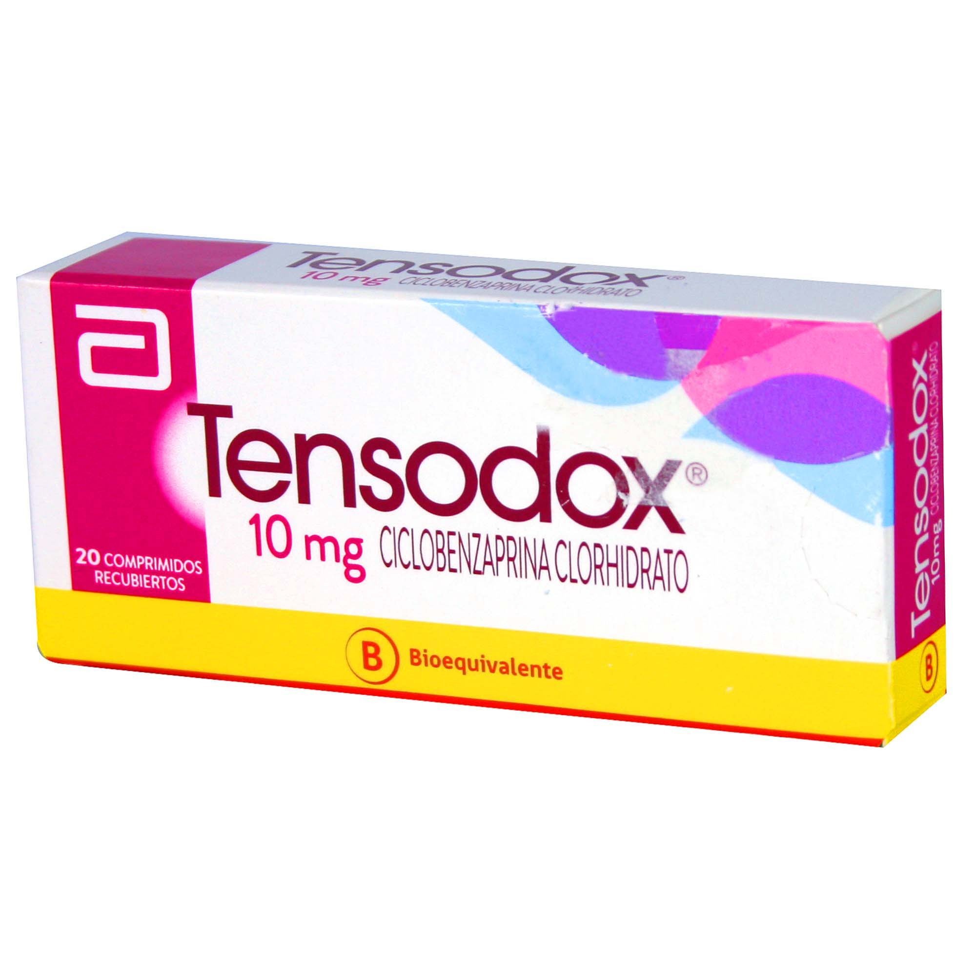 Tensodox Ciclobenzaprina 10 mg 20 Comprimidos Recubierto