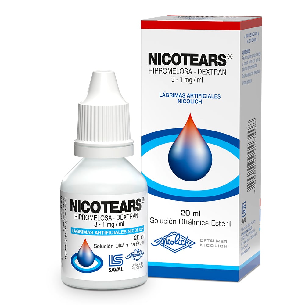 Nicotears Dextran 0,3% Solución Oftálmica 20 mL