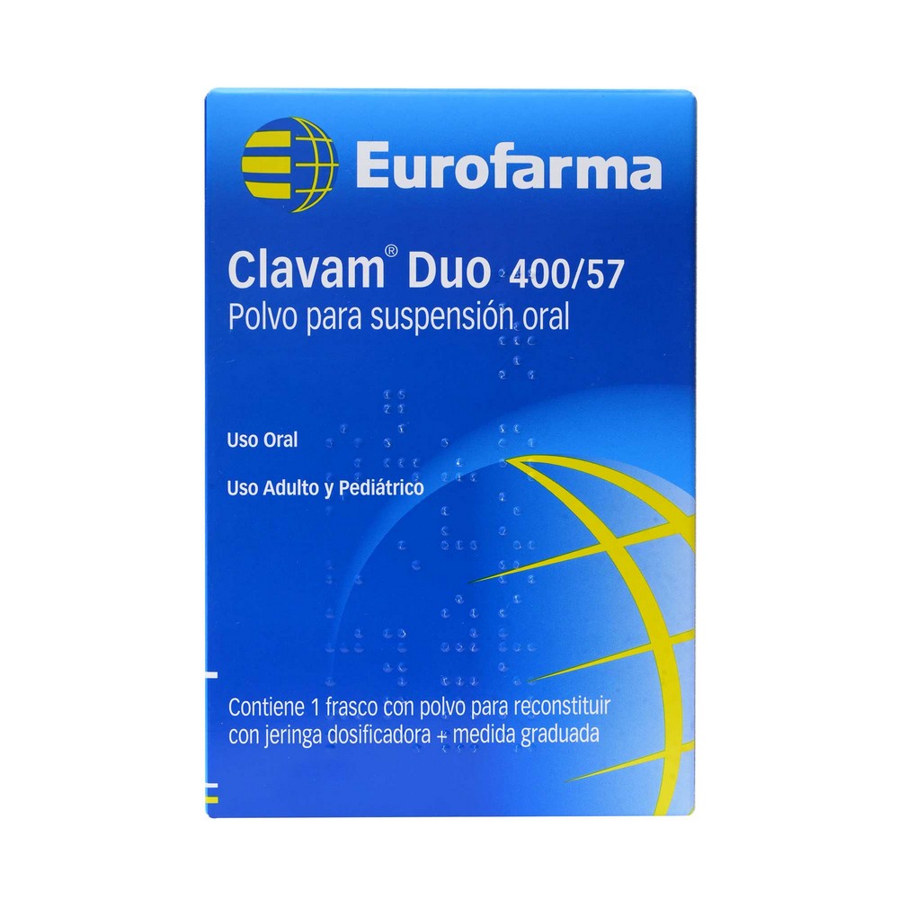 Clavam Duo Amoxicilina 57 mg/5mL Suspensión 70 mL