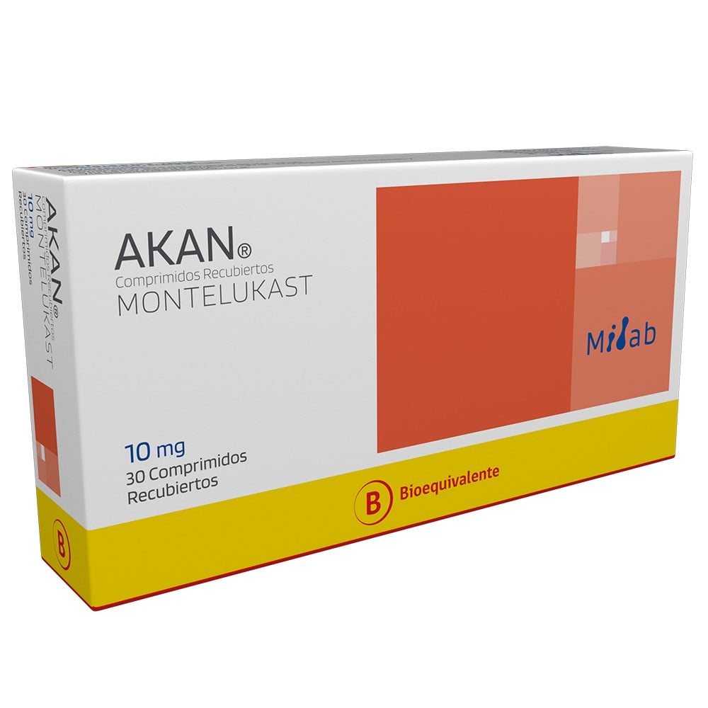 AKAN COMPRIMIDOS RECUBIERTOS 10 mg (MONTELUKAST)