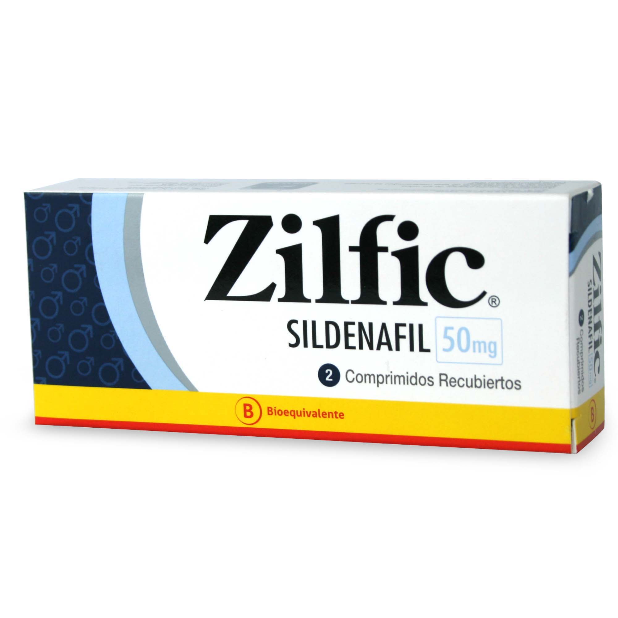 Zilfic Sildenafil 50 mg 2 Comprimidos Recubierto