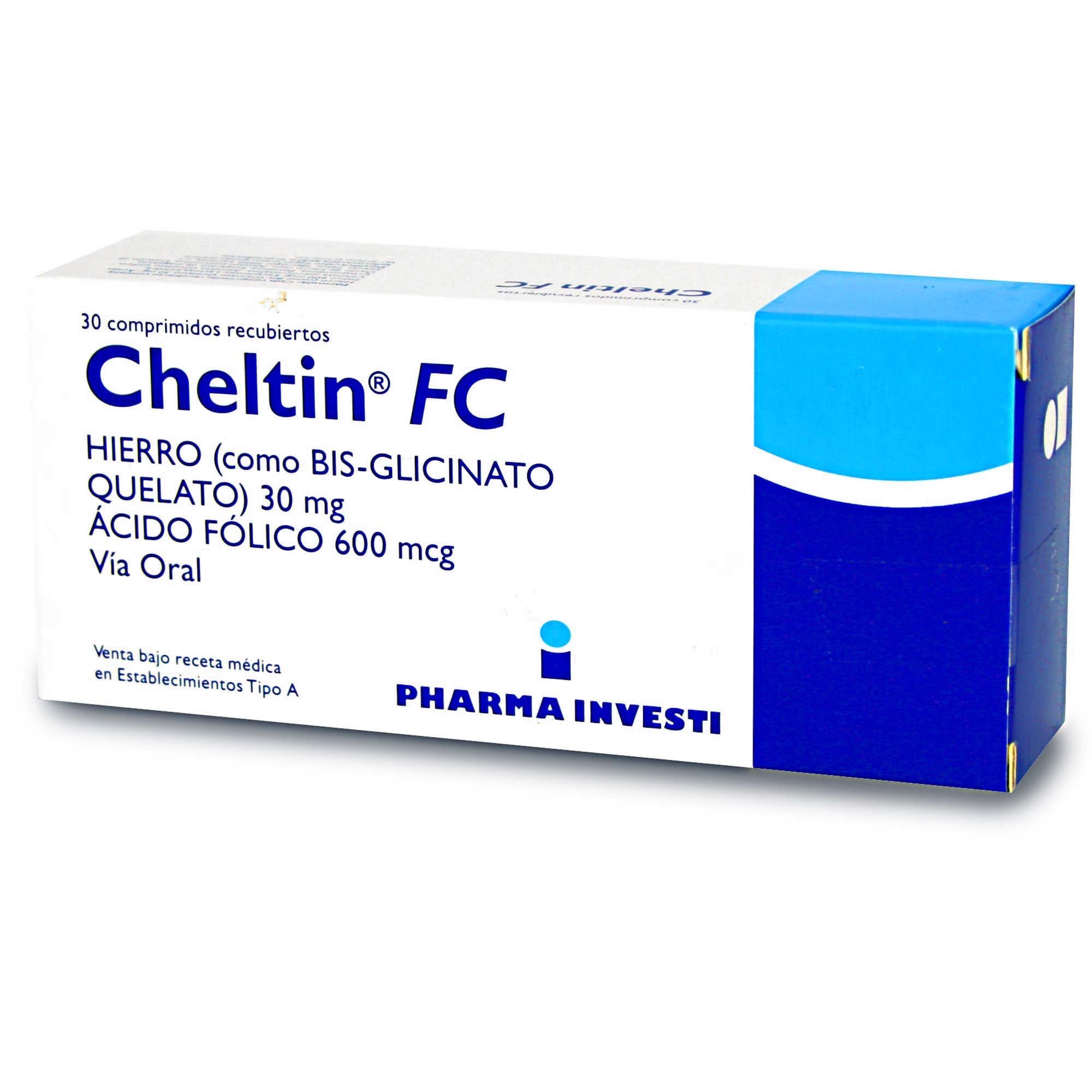 Cheltin FC Hierro 30 mg 30 Comprimidos