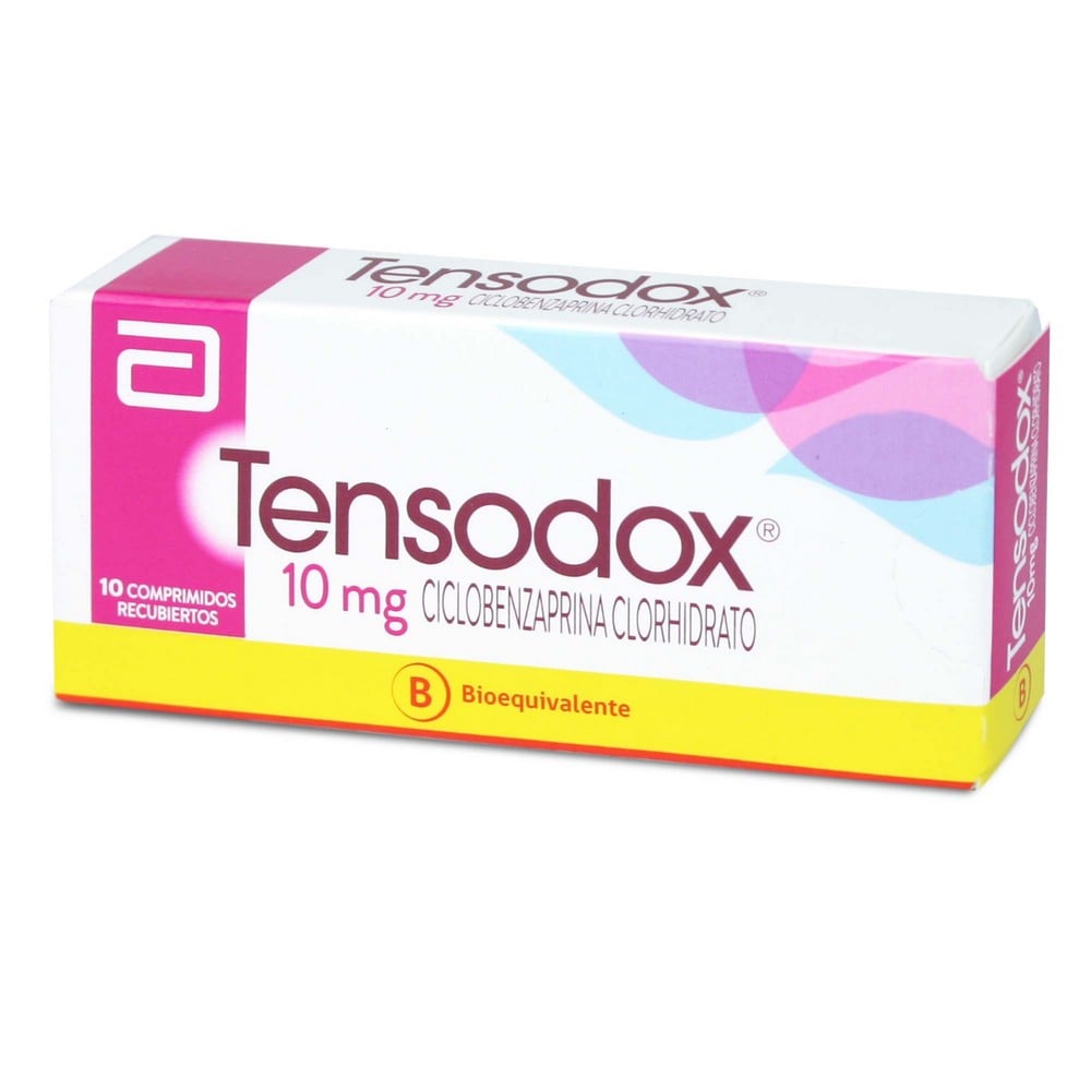 Tensodox Ciclobenzaprina 10 mg 10 Comprimidos