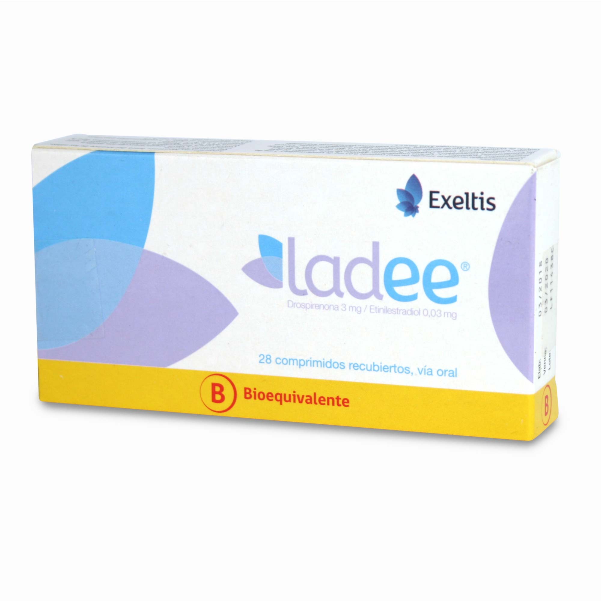 Ladee Drospirenona 3 mg Etinilestradiol 0,03 mg 28 comprimidos Recubiertos