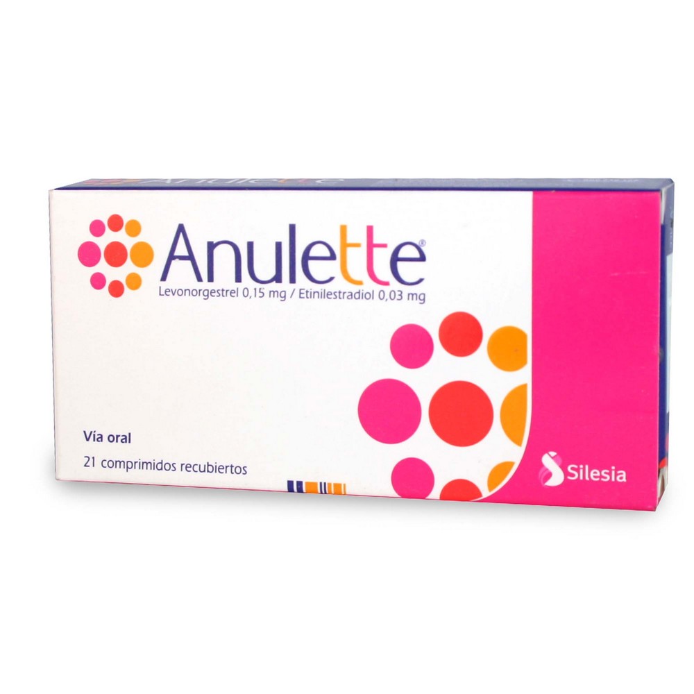 Anulette Levonorgestrel 0,15 mg Etinilestradiol 0,03 mg 21 Comprimidos Recubiertos