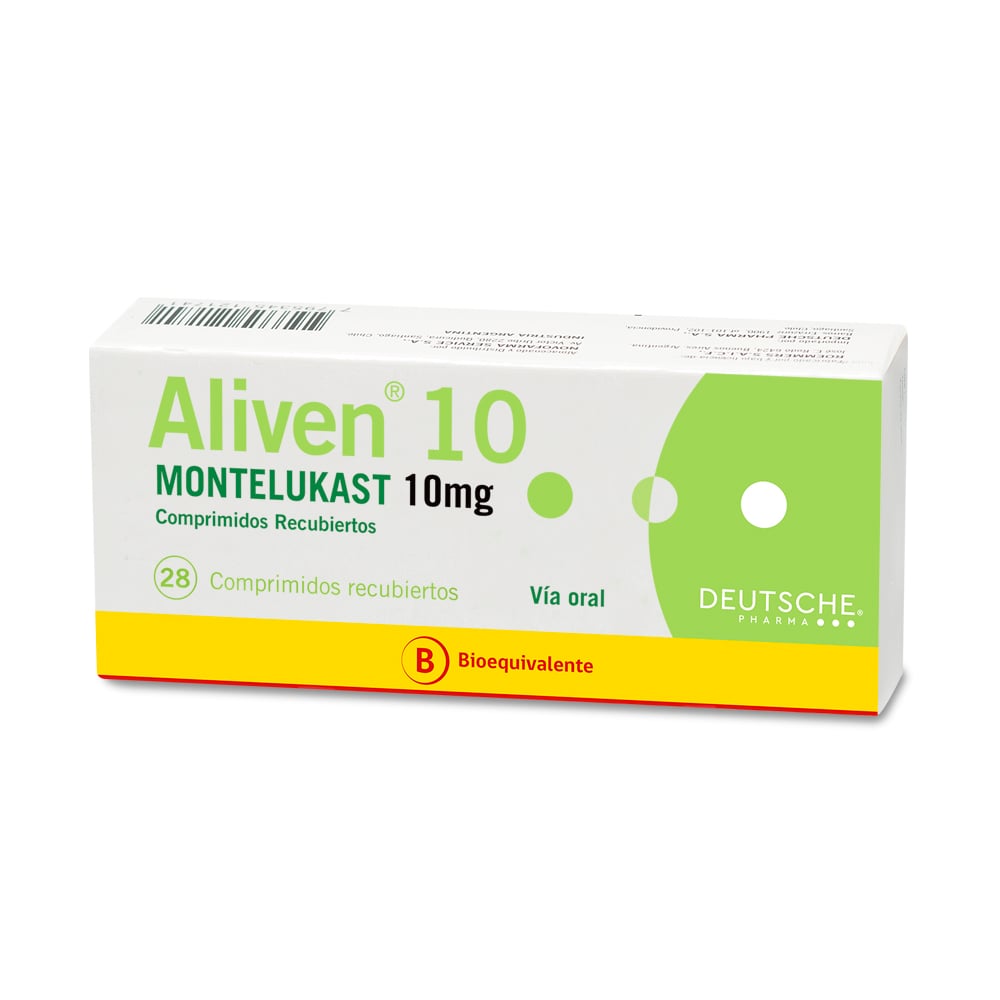 Aliven 10 Montelukast 10 mg 28 Comprimidos