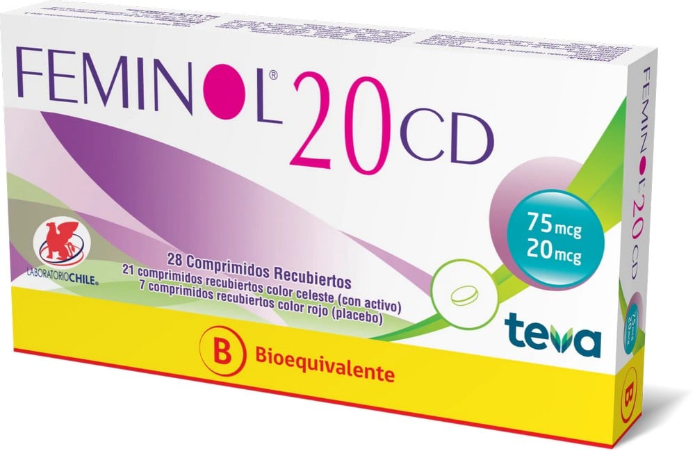 Feminol 20 CD 28 Comprimidos Recubiertos