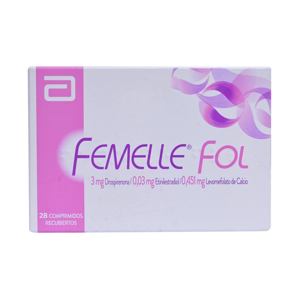 Femelle Fol Drospirenona 3 mg Etinilestradiol 0,03 mg 28 Comprimidos Recubiertos
