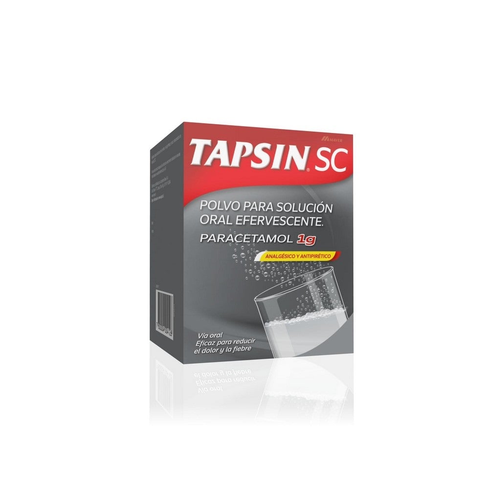 Tapsin SC Paracetamol 1000 mg Polvo para Soluc. Oral Efervescente 1 Sobre Sabor Limon