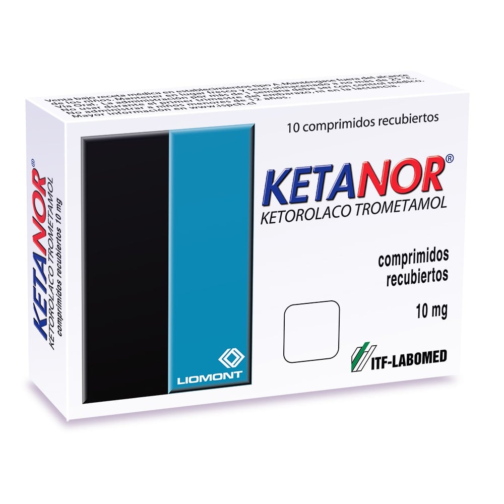 Ketanor Ketorolaco 10 mg 10 Comprimidos