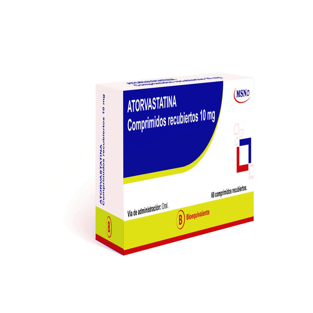 Atorvastatina 10 mg 60 Comprimidos Recubiertos