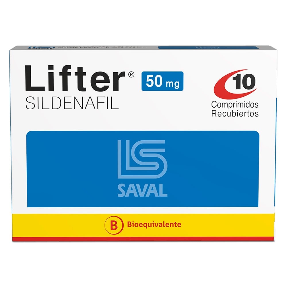 Lifter Sildenafil 50 mg 10 Comprimidos