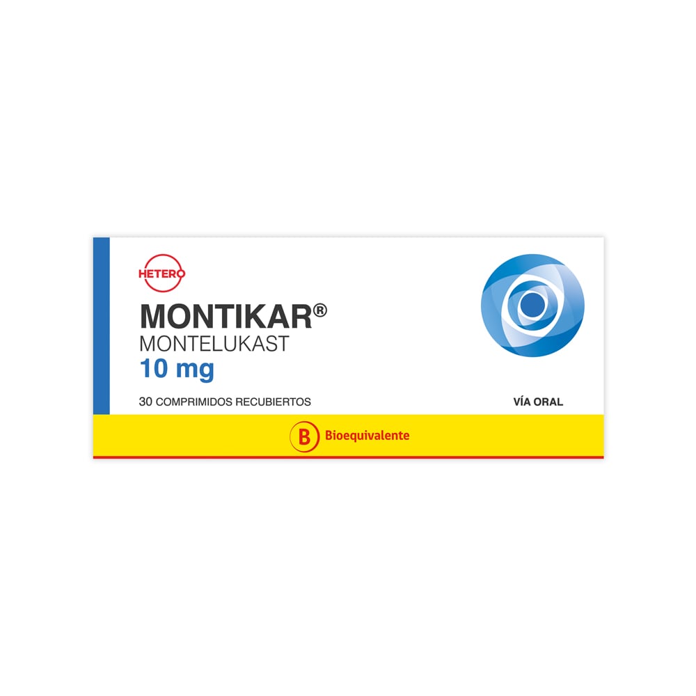 Montelukast 10 mg 30 Comprimidos Recubiertos