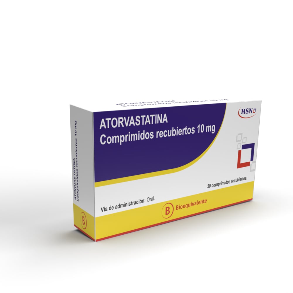 Atorvastatina 10 mg 30 Comprimidos