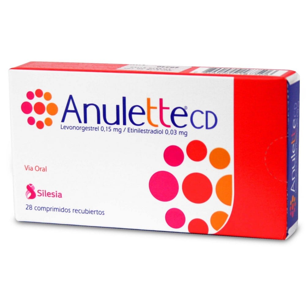 Anulette CD Levonorgestrel 0,15 mg Etinilestradiol 0,03 mg 28 Comprimidos Recubiertos