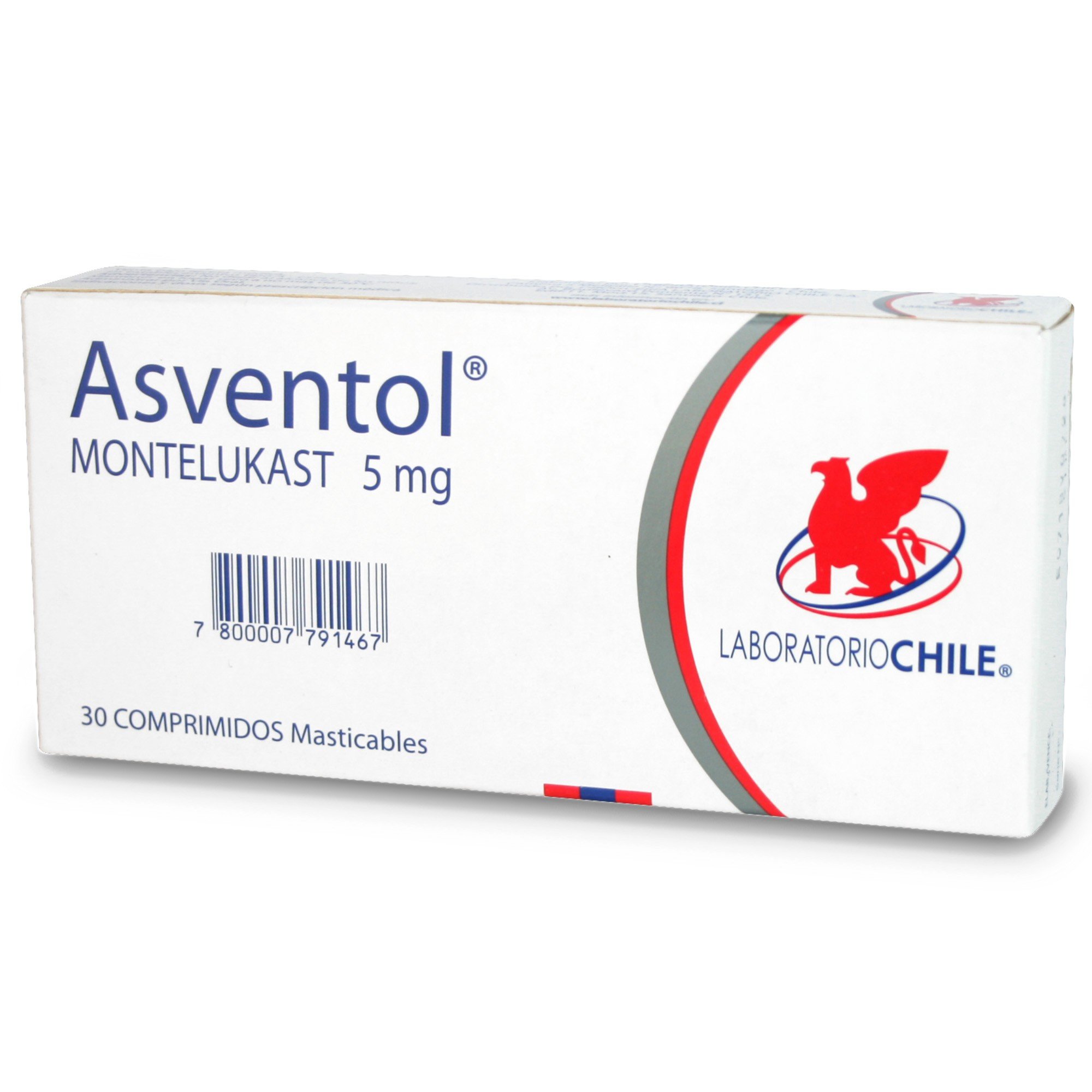 Asventol Montelukast 5 mg 30 Comprimidos Masticables
