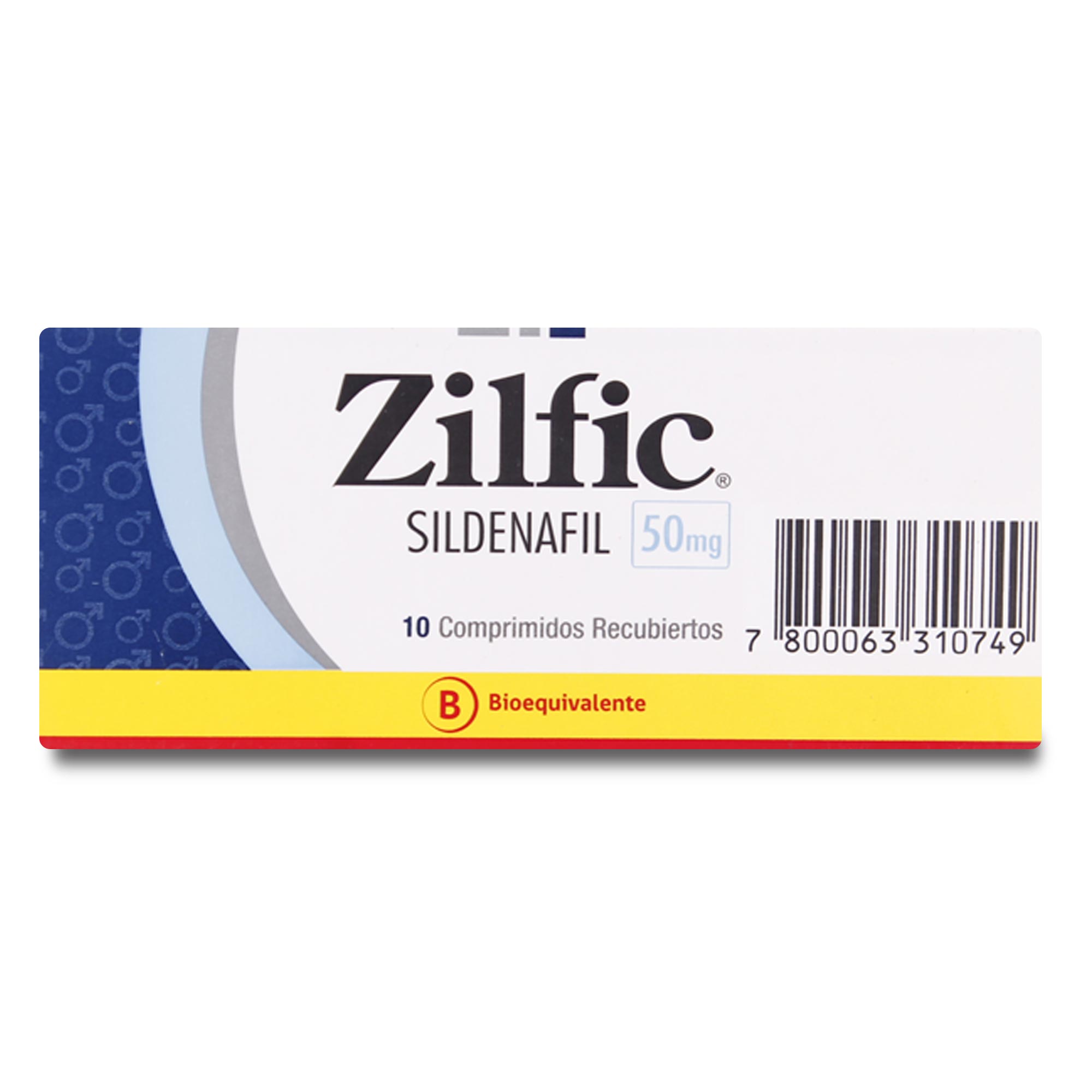 Zilfic Sildenafil 50 mg 10 Comprimidos