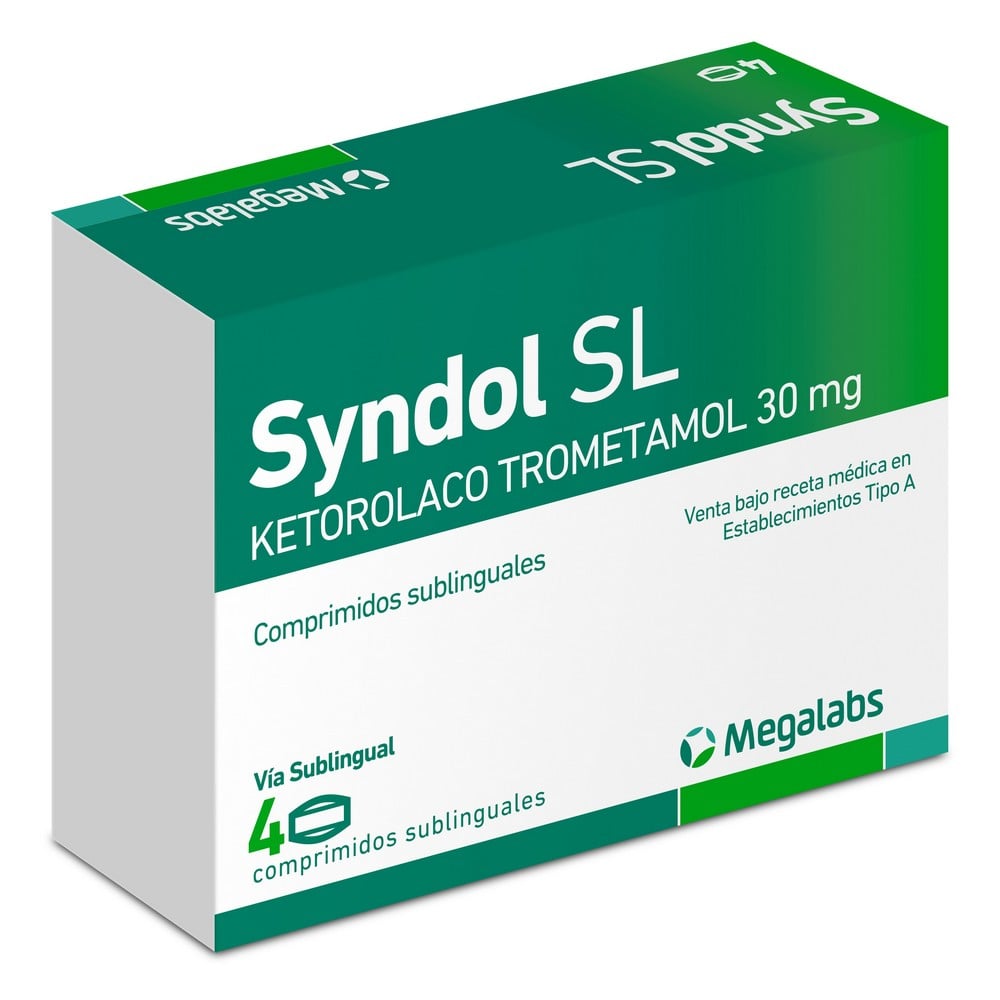 SYNDOL COMPRIMIDOS RECUBIERTOS 10 mg (KETOROLACO TROMETAMOL)