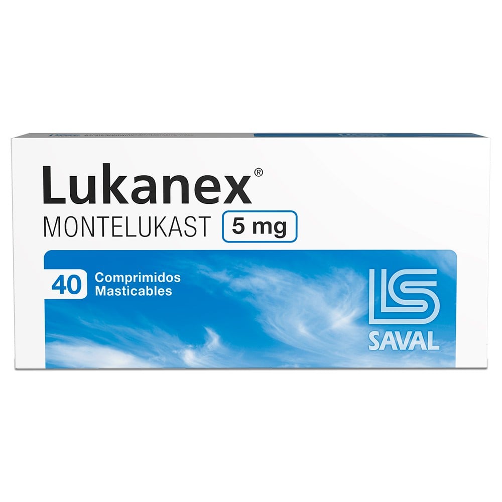 Lukanex Montelukast 5 mg 40 Comprimidos Masticables