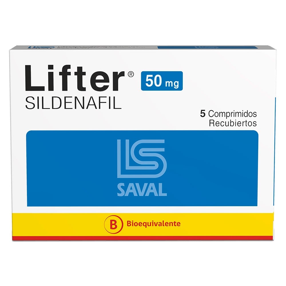 Lifter Sildenafil 50 mg 5 Comprimidos