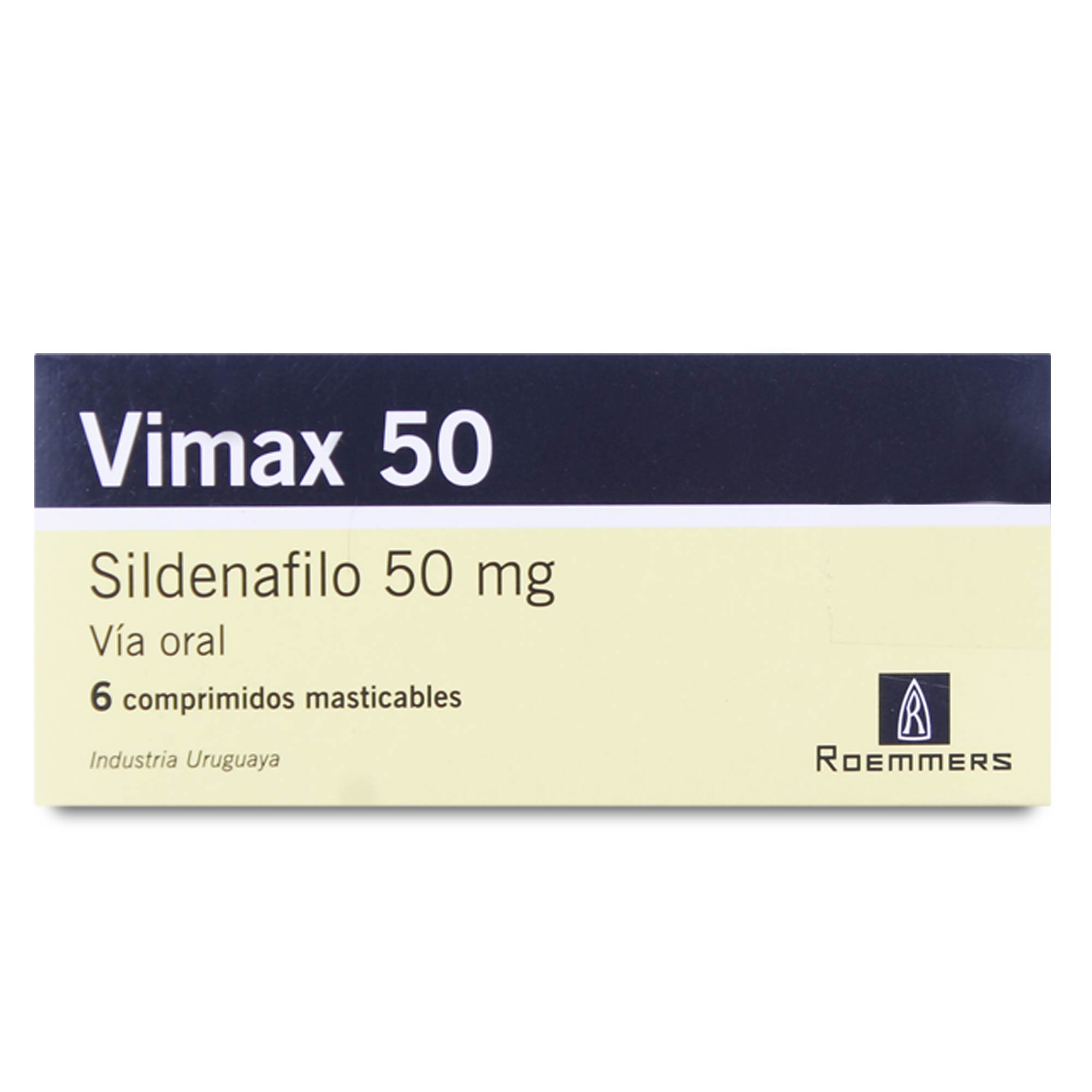 Vimax Sildenafil 50 mg 6 Comprimidos Masticables