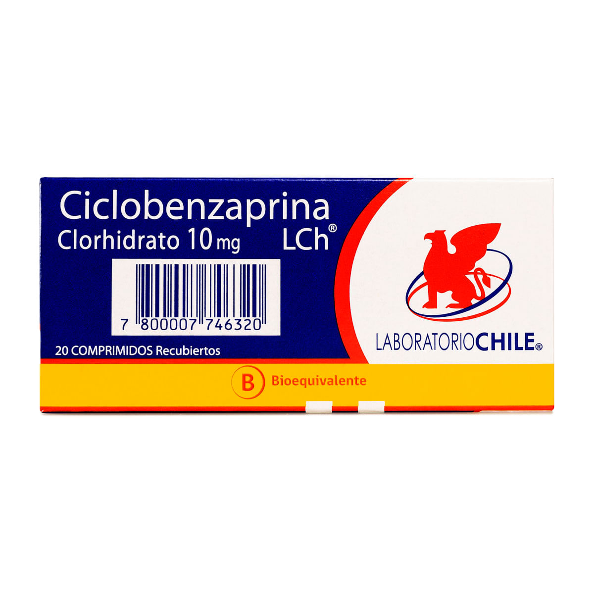 CICLOBENZAPRINA CLORHIDRATO COMPRIMIDOS RECUBIERTOS 10 mg