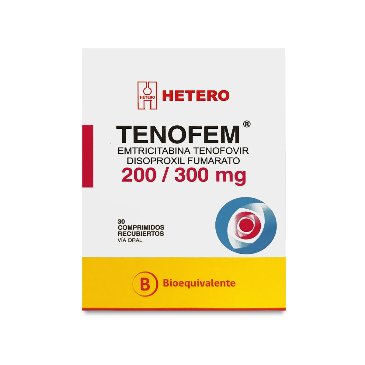 Tenofem tenofovir 300 mg emtricitabina 200 mg 30 comprimidos recubiertos