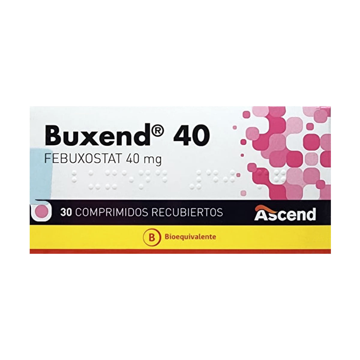 BUXEND COMPRIMIDOS RECUBIERTOS 40 mg (FEBUXOSTAT)