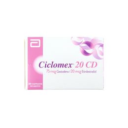 Ciclomex 20 CD Etinilestradiol / Gestodeno 28 Comprimidos Recubiertos
