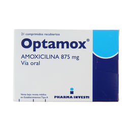 OPTAMOX COMPRIMIDOS RECUBIERTOS 875 mg (AMOXICILINA)