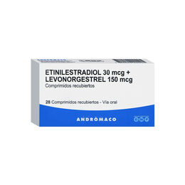 Etinilestradiol 30mcg + Levonorgestrel 150mcg 28 Comprimidos Recubiertos